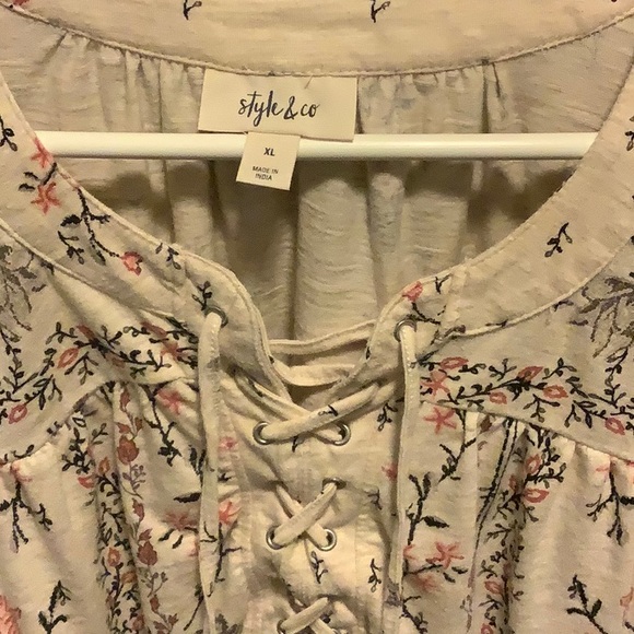 💐Style & Co Long Sleeves Top💐 - Picture 2 of 7